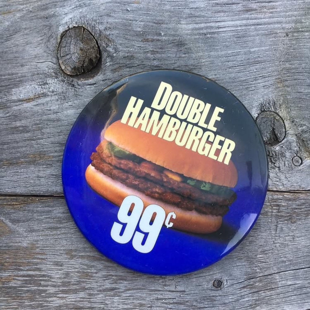 1980s M C D O N A L D S pinback button